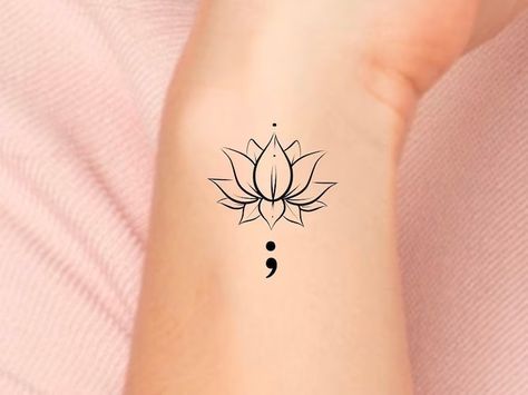 Semicolon Tattoo Meaning, Colon Tattoo, Full Tattoo, Lotus Tattoo Design, Health Tattoo, Shiva Tattoo Design, Semicolon Tattoo, Zodiac Tattoos, Infinity Sign