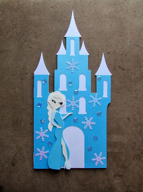 Carol's Creations: Disney's Frozen Elsa Inspired Birthday card Frozen Birthday Cards, Frozen Cards, Frozen Diy, Frozen Crafts, Disney Frozen Party, Anna Birthday, Cricut Birthday, Frozen Themed Birthday Party, Disney Cards