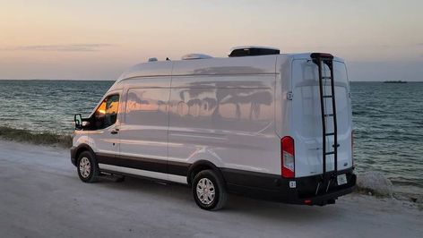 Stealth Camper Van, Camper Van Build, Van Builds, Stealth Camping, Van Build, Van Living, Camping Area, Ocean Scenes, Building Companies