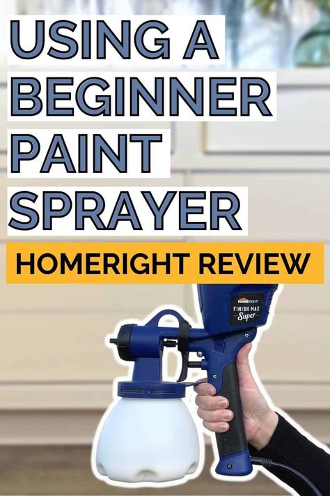 HomeRight Super Finish Max Paint Sprayer | Review and How to Use Paint Sprayer Reviews, Hvlp Paint Sprayer, Best Paint Sprayer, Wood Refinishing, Homemade Chalk Paint, Homemade Chalk, Using A Paint Sprayer, Basement Remodel Diy, Dresser Makeover