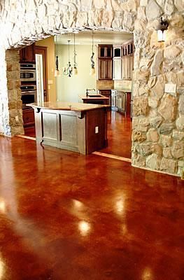 I would pull up all the downstairs carpeting & tile and have only concrete floors. Acid Stained Concrete Floors, Concrete Studio, Concrete Stain, Acid Stained Concrete, Restaurant Flooring, Concrete Stained Floors, Basement Flooring, Concrete Floor, Stained Concrete