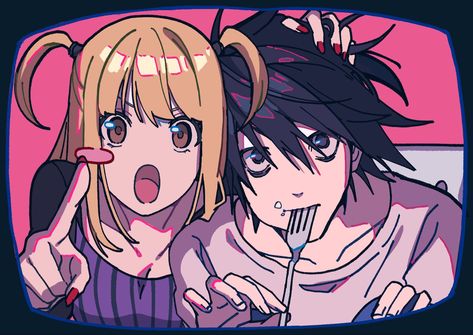 Lawliet And Misa, Misa And L, L Icon, Anime For Life, 2160x3840 Wallpaper, Notes Art, L Lawliet, Full Picture, Matching Profile Pictures