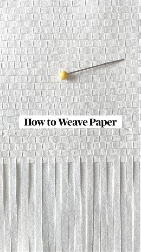 How to Weave Paper | Paper weaving, Weaving, Paper crafts Xacto Knife Crafts, Diy Paper Weaving, Rice Paper Art Wall Decor Diy, Art On Handmade Paper, How To Weave Paper, Paper Weaving Tutorial, Paper Strip Crafts, Paper Weaving Art, Weaving Paper