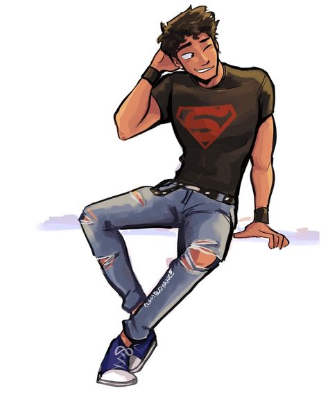 Young Justice Superboy, Connor Kent, Conner Kent, Dc Villains, Batman Funny, Batman Comic Art, Dc Comics Artwork, Dc Memes, Batman Family