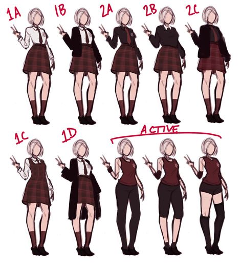 Types Of School Uniforms, School Uniform Design Ideas, Fantasy Schools Of Magic Uniforms, Academy Uniform Design, Dark Academia Outfit Drawing, Ua Uniform Redesign, School Uniform Ideas Drawing, Uniform Drawing Reference, School Outfit Drawing