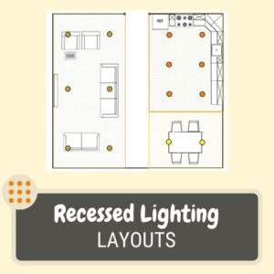 Where To Put Recessed Lighting, Living Room Recessed Lighting Layout, Recessed Light Placement, Can Light Placement, Kitchen Recessed Lighting Layout, Where To Place Recessed Lights, Can Lights In Kitchen, Lighting Placement, Recessed Lighting Living Room