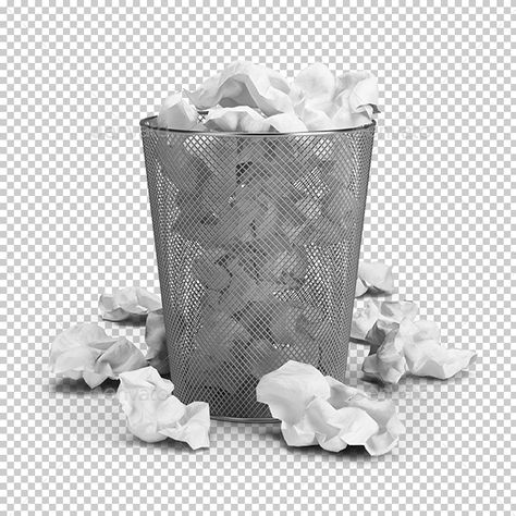 Trash Background, Trash Bin Drawing, Trash Can Illustration, Waste Segregation Background, Trashcan Icon, Wastepaper Basket, Design Studio Workspace, Waste Paper, Waste Basket