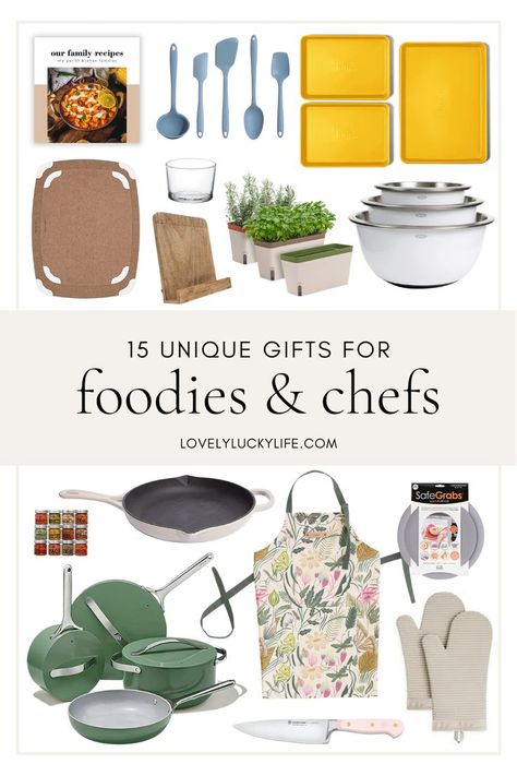 Gifts For A Chef, Cooking Gift Basket, Gifts For Home Chef, Gifts For Bakers Unique, William Sonoma Cooking Gift Basket, Cooking Themed Gift Baskets, Herb Garden Kit, Cook Book Stand, Spice Set