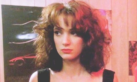 Winona Ryder, Heathers, Curly Hair, A Woman, Red, Hair, Black