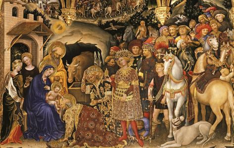 Famous Medieval Paintings – Exploring the Best Middle Ages Paintings Adoration Of The Magi, Roi Mage, Fra Angelico, Medieval Paintings, Uffizi Gallery, Italian Painters, Oil Painting Reproductions, Famous Art, Arte Animal