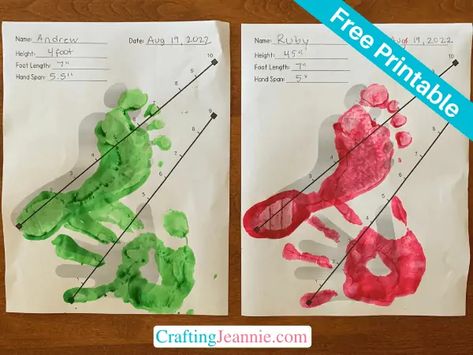 Measurement Activity for Preschoolers (Free PDF) - Measurement Activities Preschool, Free Craft Templates, Activity For Preschoolers, Measurement Activities, Activities Preschool, Activities To Do, Preschool Activities, Free Printables, Kindergarten