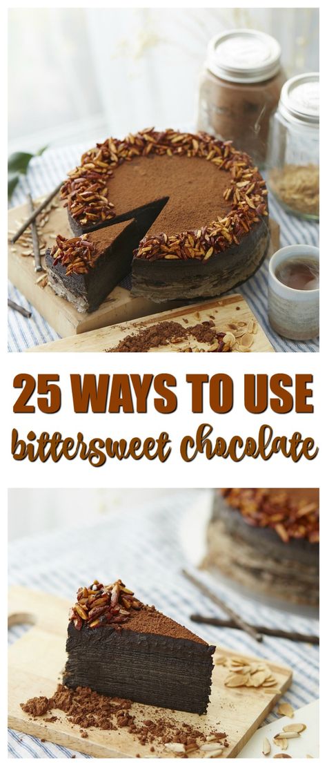 Chocolate Pie Recipes, Chocolate Zucchini Bread, Bitter Chocolate, Favorite Dessert Recipes, Delish Recipes, Chocolate Pies, Bittersweet Chocolate, Homemade Desserts, Sweet Chocolate