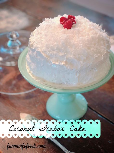 Refrigerator Cake, Gravy From Scratch, Wedding Snap, Icebox Cake Recipes, Coconut Cake Recipe, Coconut Desserts, Warm Cake, Icebox Cake, White Cake Mixes