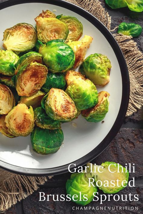 Gorgeous, simple, vegan Garlic Chili Roasted Brussels Sprouts are a perfect, easy side dish that you can simply bake on a sheet pan. You NEED this for Thanksgiving. You NEED this for your dinners year-round. #brusselssprouts #thanksgiving #vegan #vegetarian #sheetpan Thanksgiving Vegan, Vegetarian Thanksgiving Recipes, Plant Based Recipes Easy, Healthy Side Dish, Vegetarian Thanksgiving, Keto Tips, Vegetable Side Dishes Recipes, Roasted Brussels Sprouts, Vegan Side Dishes