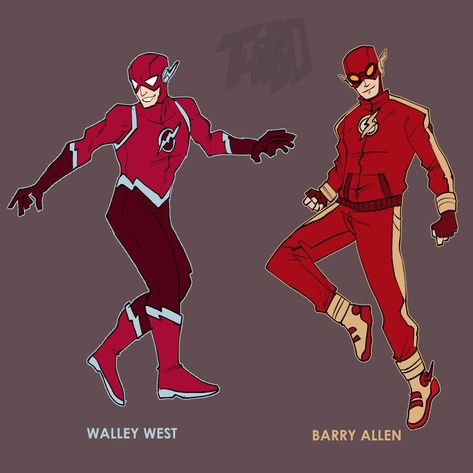 Flash Comics, Drawing Superheroes, Comic Book Art Style, Wally West, Flash Design, Kid Cobra, Dc Comics Artwork, Superhero Characters, Barry Allen