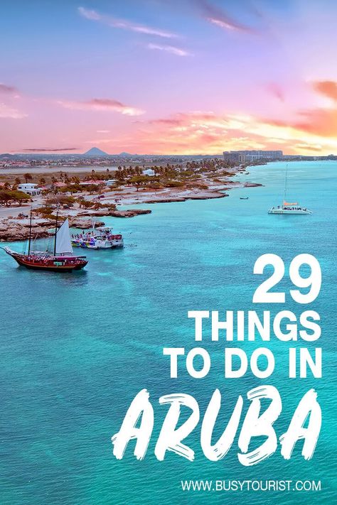 Planning a vacation at Aruba? This travel guide will show you the best beaches, attractions, activities and fun things to do in Aruba. Start planning your itinerary and bucket list now! #aruba #beachvacation #carribean #arubatravel #arubavacation #thingstodoinaruba #beachholiday #islandvibes Best Things To Do In Aruba, What To Do In Aruba, Noord Aruba, Aruba Activities, Aruba Vacation Outfits, Aruba Outfits, Things To Do In Aruba, Visit Aruba, Aruba Vacation