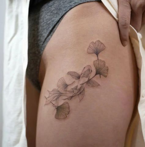 Ginkgo Tree Tattoo, Ginko Leaves Tattoos, Ginko Leaf Tattoo, Gingko Leaves Tattoo, Chinese Flower Tattoo, Ginko Leaf Tattoos, Ginkgo Tattoo, Ginkgo Leaf Tattoo, Tattoo Leaf