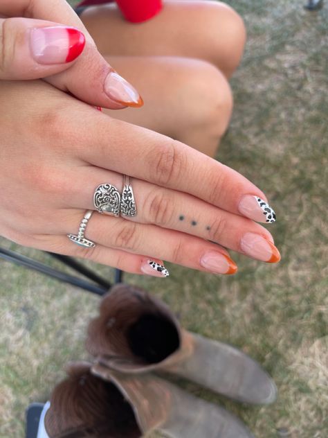 Country Music Festival Nails, Country Music Nails, Stagecoach Nails, Country Festival Nails, Disco Cowgirl Nails, Watershed Music Festival, Country Concert Nails, Music Festival Nails, Music Nails