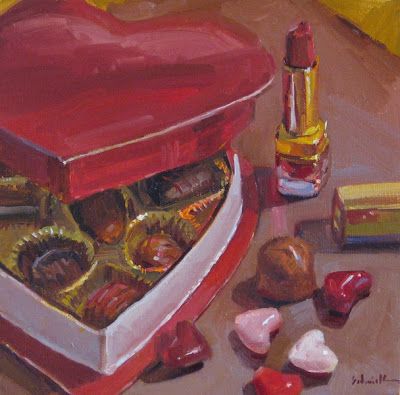 Valentines Day Gift (Oil painting) Art Alevel, Rennaissance Art, Fine Art Painting Oil, Food Painting, Heart Shape Box, Art Diary, Collage Wall, Gift Art, Aesthetic Painting