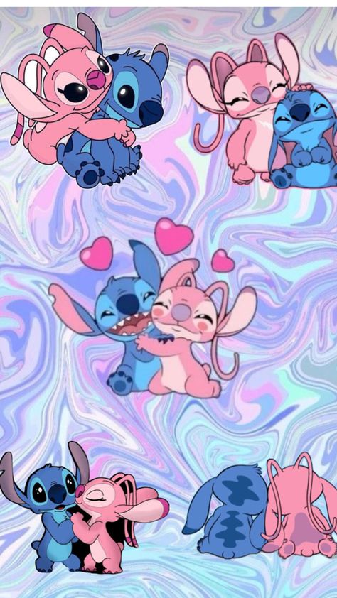 Stitch X Angel, Angel Lilo And Stitch, Lilo And Stitch Characters, Stitch Ears, ليلو وستيتش, Cute Iphone Wallpaper Tumblr, Lilo And Stitch Drawings, Stitch Character, Kawaii Disney