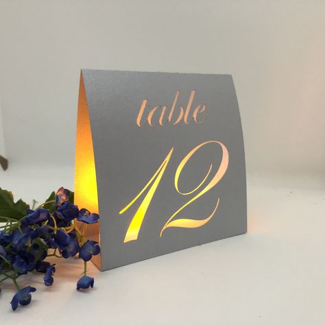 Winter Themed Table Numbers, Fairy Light Table Numbers, Silver Table Numbers, Constellation Table Numbers, Light Blue Table Numbers, Diy Dinner, Wedding Reception Hall, Fall Wedding Tables, Minimalist Wedding Decor