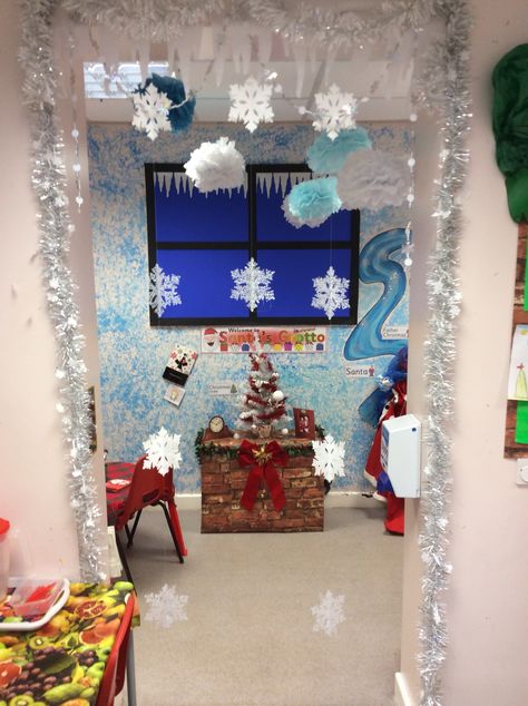 Santa's grotto role play area,EYFS Santas Grotto Eyfs, Christmas Grotto Ideas, Christmas Eyfs, Eyfs Christmas, Grotto Ideas, Santa Grotto, Santas Grotto, Santa's Grotto, Christmas Robins