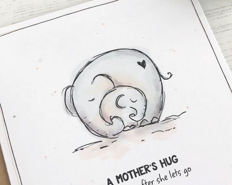 A Mother's Hug, Cute Mother's Day Card Mother Day Card Ideas Drawing, Mom To Be Drawing, Hug Cute Drawing, Mothers Day Cards Drawing, Mom Art Drawing, Cute Drawings For Mom, Mother Day Drawing Ideas, Cute Mothers Day Drawings, Things To Draw For Your Mom