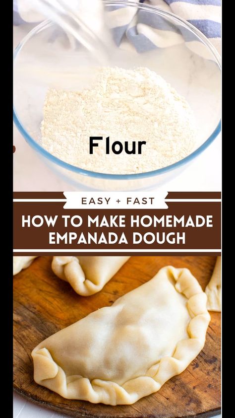 Basic empanada dough - HORNO MX Easy Empanada Dough, Empanada Dough Recipe, Easy Cloud Bread Recipe, Argentinian Empanadas, Sinigang Recipe, Empanadas Recipe Dough, Homemade Empanadas, Empanada Dough, Cinnamon Bread Easy