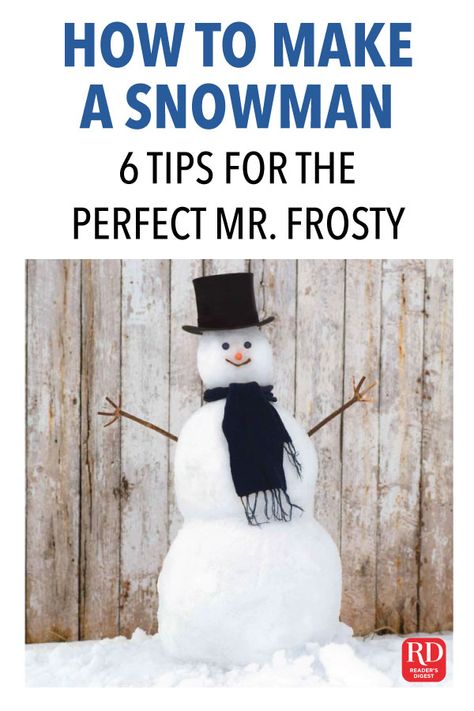 How to Make a Snowman: 6 Tips for the Perfect Mr. Frosty How To Build A Snowman, Outdoor Snowman, Wanna Build A Snowman, Trading Card Ideas, Snowman Party, First Day Of Winter, Christmas Bucket, Make A Snowman, Snow Fun