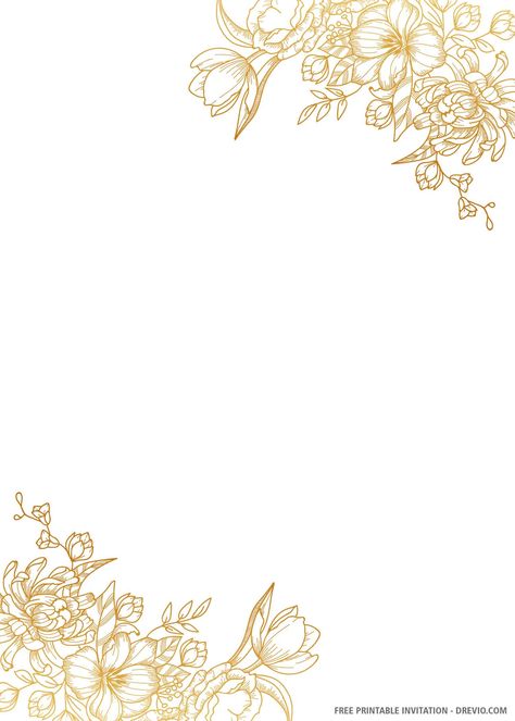 Awesome (FREE PRINTABLE) – Gold Wedding Invitation Templates #free #freeinvitation2019 #birthday #disney #invitations #invitationtemplates Free Printable Wedding Invitation Templates, Plain Wedding Invitations, Blank Wedding Invitation Templates, Free Printable Wedding Invitations, Blank Wedding Invitations, Free Wedding Invitation Templates, Wedding Invitation Background, Background Wedding, Free Wedding Invitations