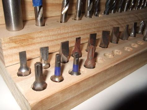 Toolbox Socket Organizer, Drill Bit Organizer, Garage Redo, Bit Organizer, Storage Furniture Design, Box Organization, Bit Storage, Tool Wall, Garage Organisation