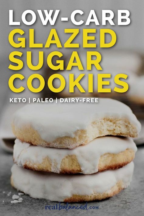 Keto Chocolate Glaze, Keto Sugar Cookie Recipe, Sugar Free Cookie Dough, Coconut Cookies Healthy, Glazed Sugar Cookies, Chocolate Chip Coconut Cookies, Keto Jello, Low Carb Cookie, Low Carb Cookies Recipes