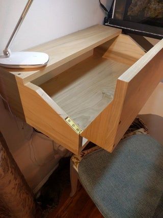 Folding Shelf Desk : 6 Steps (with Pictures) - Instructables Folding Shelf, Shelf Desk, Convertible Furniture, Folding Desk, Deep Shelves, Wood Furniture Diy, Tiny Apartment, Desk Shelves, Desk Space