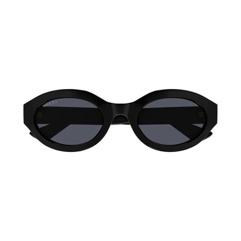 Gucci Eyewear Oval Frame Sunglasses – Cettire Geometric Frame, Gucci Eyewear, Buy Gucci, Gucci Sunglasses, Oval Frame, Gucci Black, Sunglass Frames, Color Design, Bridge