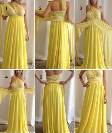 Infinity Dress With Bra Style, Multiway Dress Tutorial, Braidsmade Dress, Infinity Dress Ways To Wear Tutorial, How To Tie Infinity Dress, Infinity Dress One Shoulder, Multi Tie Dress, Infinity Dress Tutorial, Infinity Dress Ways To Wear