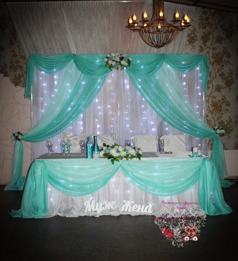 Stage Decorations Wedding, Tiffany's Bridal, Quince Decorations, Tiffany Blue Wedding, Sweet 16 Decorations, Quinceanera Decorations, Deco Rose, Centerpieces Wedding, Turquoise Wedding