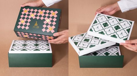 Cha’-lom Limited Edition 2020 on Packaging of the World - Creative Package Design Gallery Geometric Box Design, Geometric Pattern Packaging Design, Geometric Packaging Design, Thai Packaging Design, Cookies Box Packaging Design, Thai Branding, Cookie Package, Pattern Packaging, Geometric Box