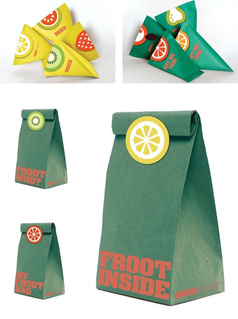 Good FrootFresh and dried fruits packaging design for local greengrocer Dried Fruits Packaging, Fruits Packaging, Vegetable Packaging, Chip Packaging, Fruit Packaging, Cool Packaging, Unique Packaging, Box Packaging Design, Packaging Bag