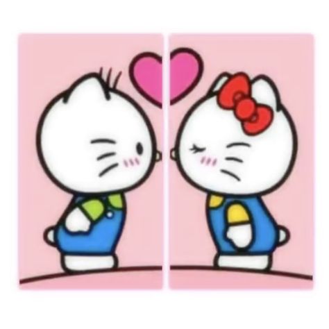 100322 - #hellokitty I Heart My Best Friend Pfp, Hello Kitty Best Friends Wallpaper, Hello Kitty And Her Bf, Hello Kitty Couple Wallpaper, Hello Kitty And Boyfriend, Hello Kitty Y Su Novio, Hello Kitty Matching Wallpaper, Sanrio Heart, Hello Kitty Live Wallpaper