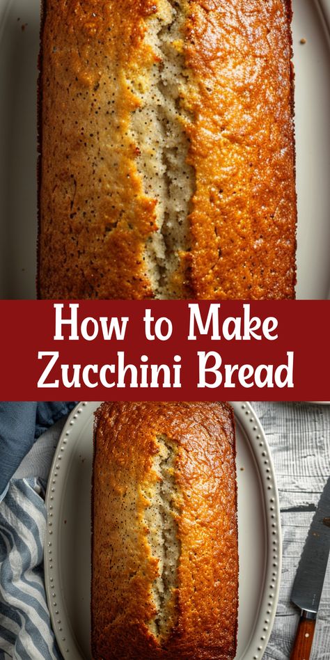 Learn how to make zucchini bread with this simple recipe. Great for snacks or breakfast. Quick Dinner Bread Recipes, Dinner Bread Recipes, Quick Dinner Bread, Zucchini Bread Recipes Moist Easy, Zucchini Bread Recipes Moist, Easy Zucchini Bread Recipes, Moist Zucchini Bread, Zucchini Recipes Dessert, Easy Zucchini Bread