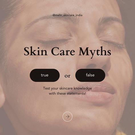 Time to bust some skincare myths! 🚫🧴 Did you know that not oily skins need more moisturising? Or that you don’t need to spend a fortune for great results? Let’s get the facts straight and achieve that flawless glow together! 💡 #SkincareMyths #BeautyTruths #GlowWithConfidence #mehrbymehar #explorepage #indianskincare Skincare Myths And Facts, Skincare Time, Skincare Myths, Skin Care Myths, Organised Mum, Skincare Facts, Did You Know Facts, Instagram Time, Beauty Treatments