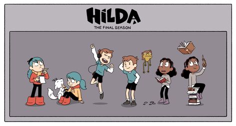 Hilda Characters, Hilda Frida, Characters Design, Model Sheet, Amazing Drawings, The Amazing World Of Gumball, Cartoon Tv, Kids Shows, Cartoon Shows