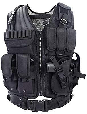 Amazon.com : YAKEDA Tactical CS Field Vest Outdoor Ultra-Light Breathable Combat Training Vest Adjustable for Adults 600D Encryption Polyester-VT-1063 : Sports & Outdoors Military Tactical Vest, Military Vest, Combat Training, Bullet Proof Vest, Magazine Pouches, Chest Rig, Work Gear, Tactical Vest, Military Gear