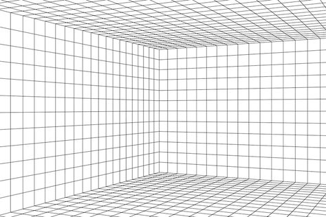 2 Point Perspective Grid, Perspective Template, Perspective Grids, Perspective Grid, Background References, Point Perspective, Interior Sketch, Empty Room, Drawing Stuff