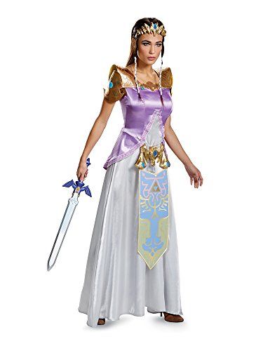 Disguise Women's Legend Deluxe Zelda Adult Costume, Multi, Large Best Halloween Costumes & Dresses USA Princess Zelda Costume, Zelda Costume, Princesa Zelda, Legend Of Zelda Costume, Nintendo Princess, Zelda Cosplay, Twilight Princess, Adult Halloween Costumes, Anime Costumes