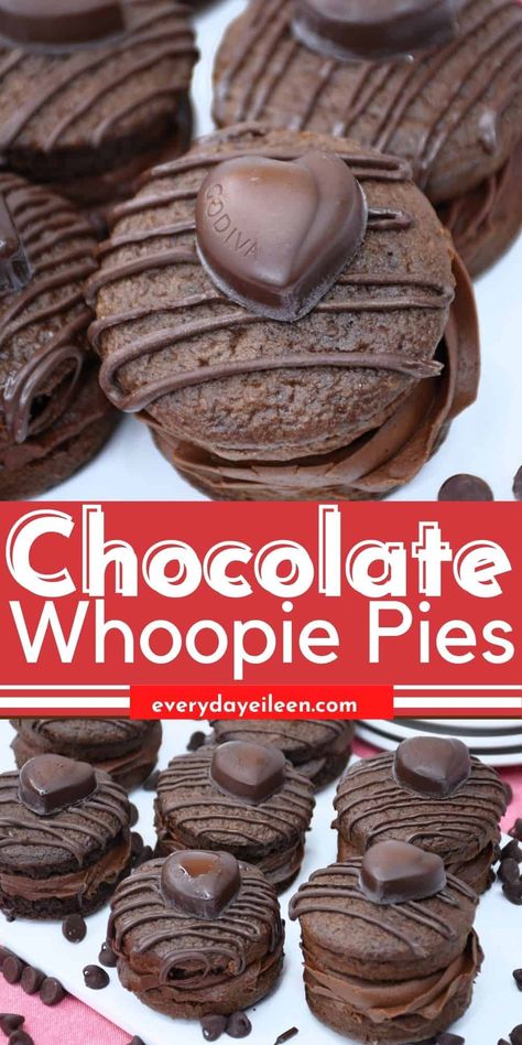 Pies With Chocolate, Whoopie Pie Filling, Whoopie Pie Recipe, Chocolate Whoopie Pies, Pie Filling Recipes, Whoopie Pie, Godiva Chocolate, Holiday Chocolate, Rich Desserts