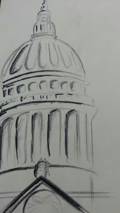 St. Pauls 10m sketch Easy Sketches Buildings, Building Sketch Simple Architectural Drawings, Building Sketches Simple, Simple Architecture Drawing, Architecture Drawing Sketchbooks, Spiderman Art Sketch, Architecture Sketchbook, Architecture Design Drawing, Architecture Drawing Art