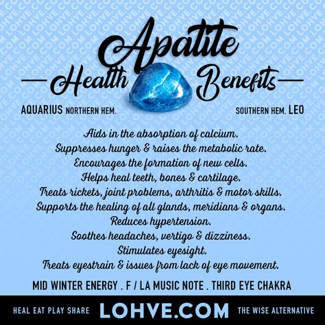 Blue Apatite Benefits, Gemstones Meaning, Apatite Meaning, Spiritual Wellbeing, Witch Crystals, Crystal Tips, Summer Energy, Golden Lotus, Silicate Minerals