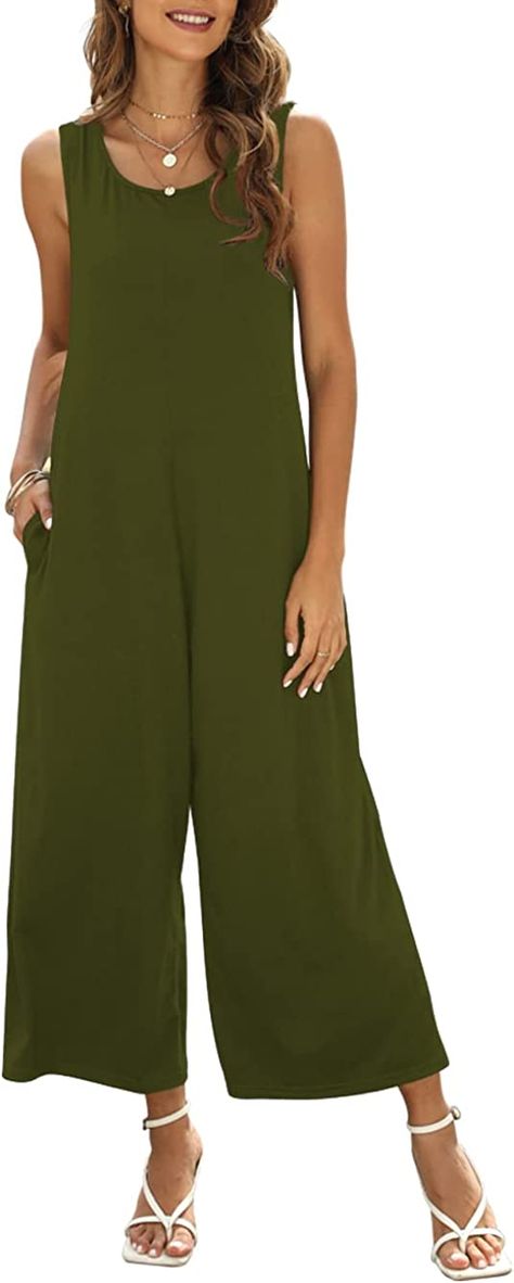 Jumpsuit Outfit Casual Summer, Jumpsuit Outfit Casual, Romper Long Pants, Long Pant Jumpsuit, Tank Jumpsuit, Jumpsuit Casual, Designer Jumpsuits, Plus Size Jumpsuit, Stylish Plus