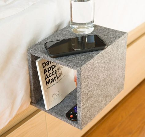 Cube Bedside Table, Felted Storage, Bedtime Reading, Storage Furniture Bedroom, Bedside Storage, Lakeside Collection, Folding Beds, Bed Table, Cube Storage